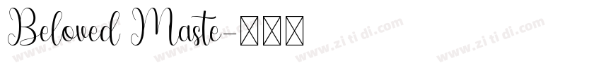 Beloved Maste字体转换